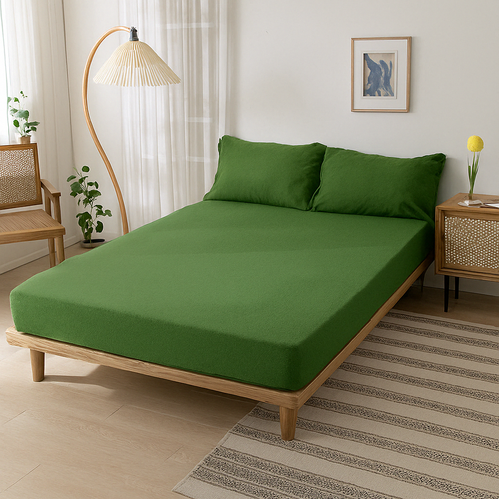 100% Cotton Jersey Knitted Fitted Sheet