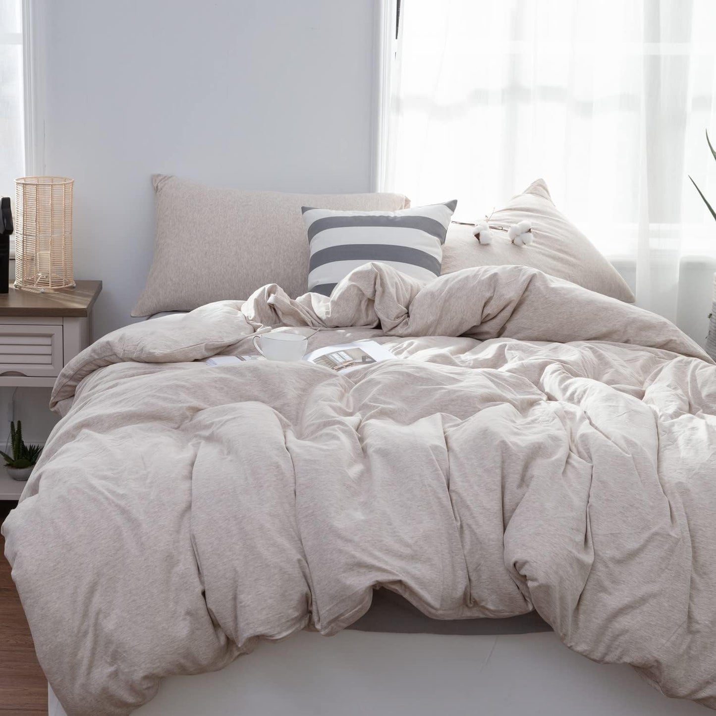 100% Cotton Duvet Cover / Comforter / Quilt / Blanket / Razai Cover with Zipper
