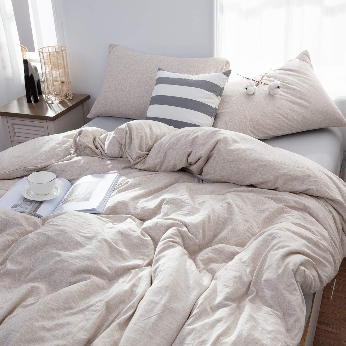 100% Cotton Duvet Cover / Comforter / Quilt / Blanket / Razai Cover with Zipper