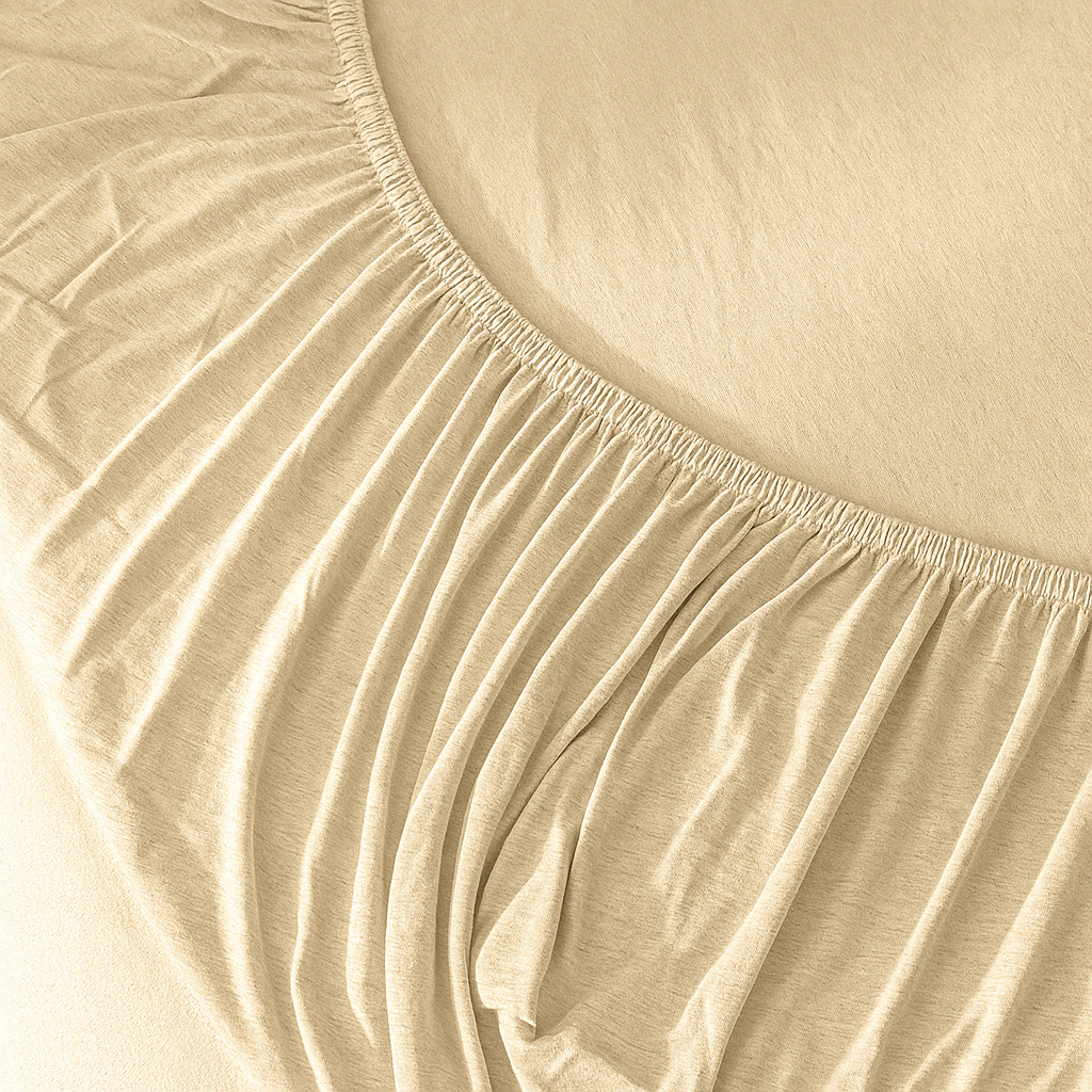 100% Cotton Jersey Knitted Fitted Sheet