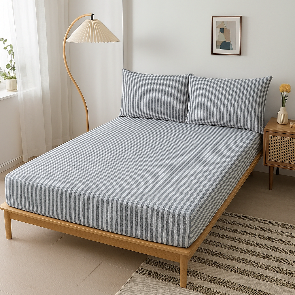 Jersey Cotton Rich Fitted Bed Sheet Set