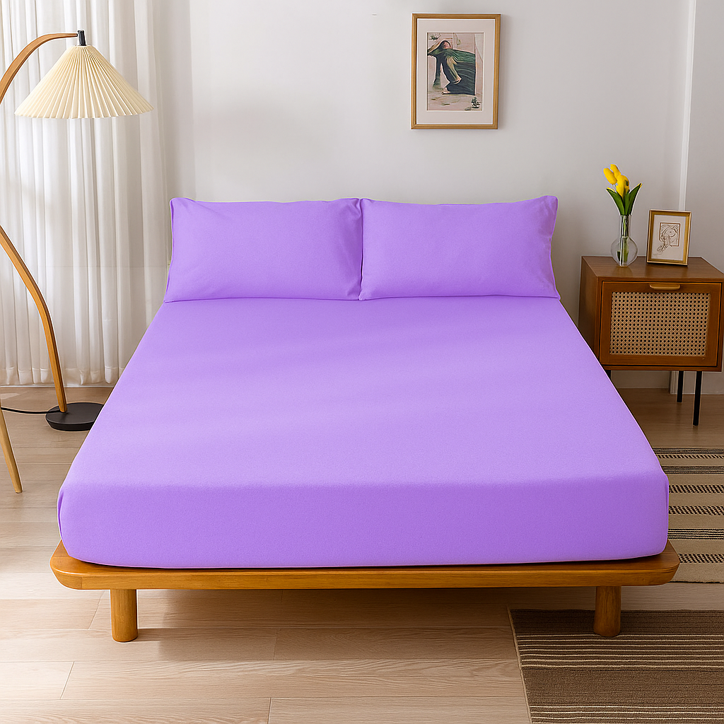 100% Cotton Jersey Knitted Fitted Sheet