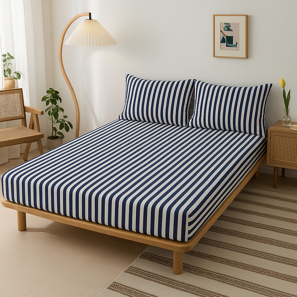 Jersey Cotton Rich Fitted Bed Sheet Set