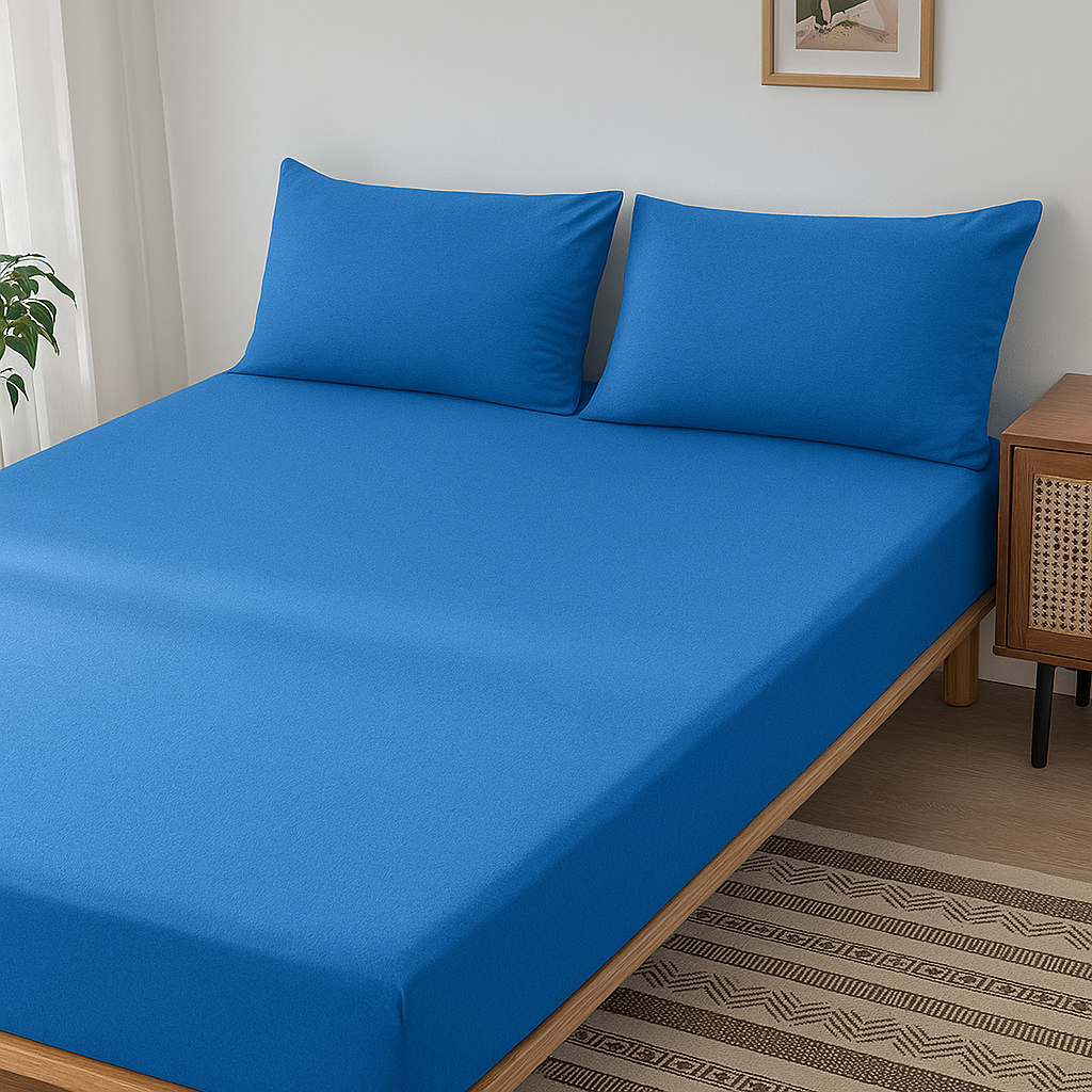 100% Cotton Jersey Knitted Fitted Sheet