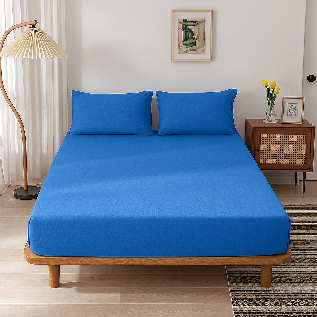 100% Cotton Jersey Knitted Fitted Sheet