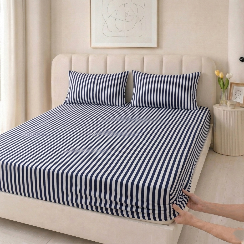 Jersey Cotton Rich Fitted Bed Sheet Set