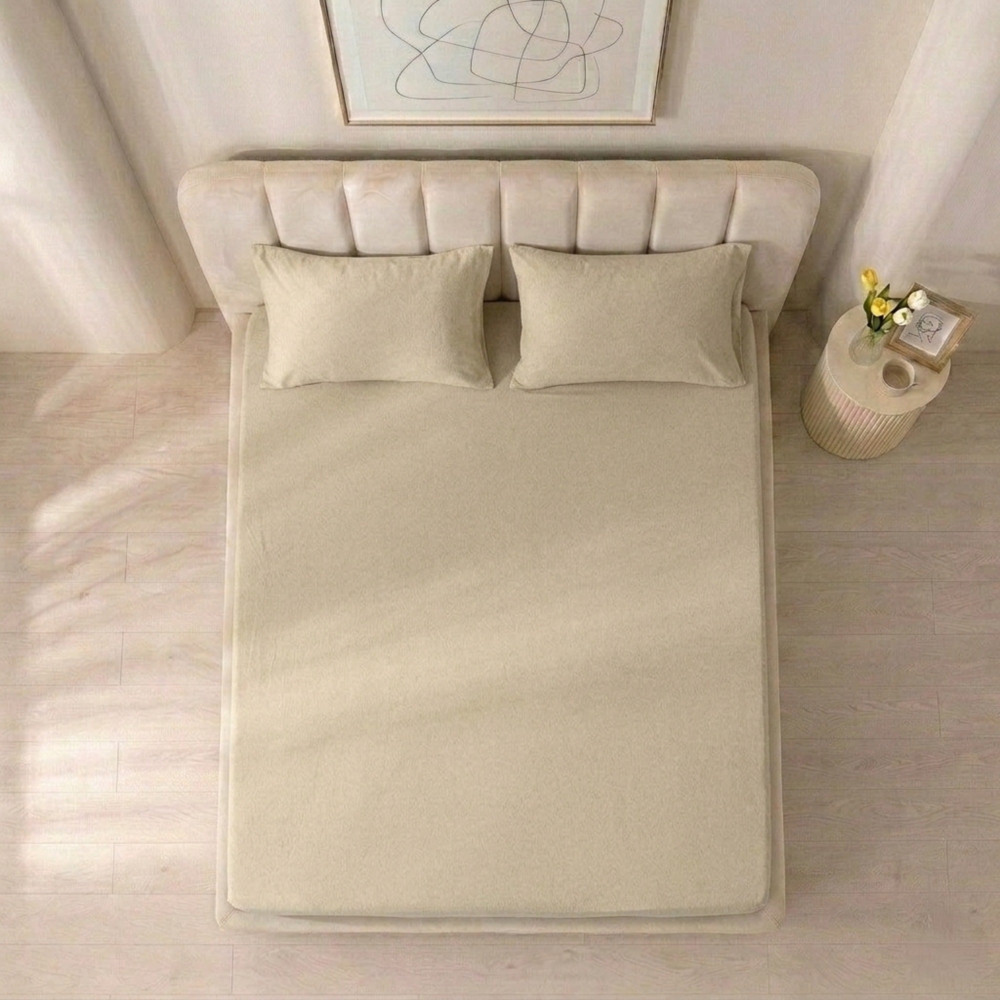 100% Cotton Jersey Knitted Fitted Sheet