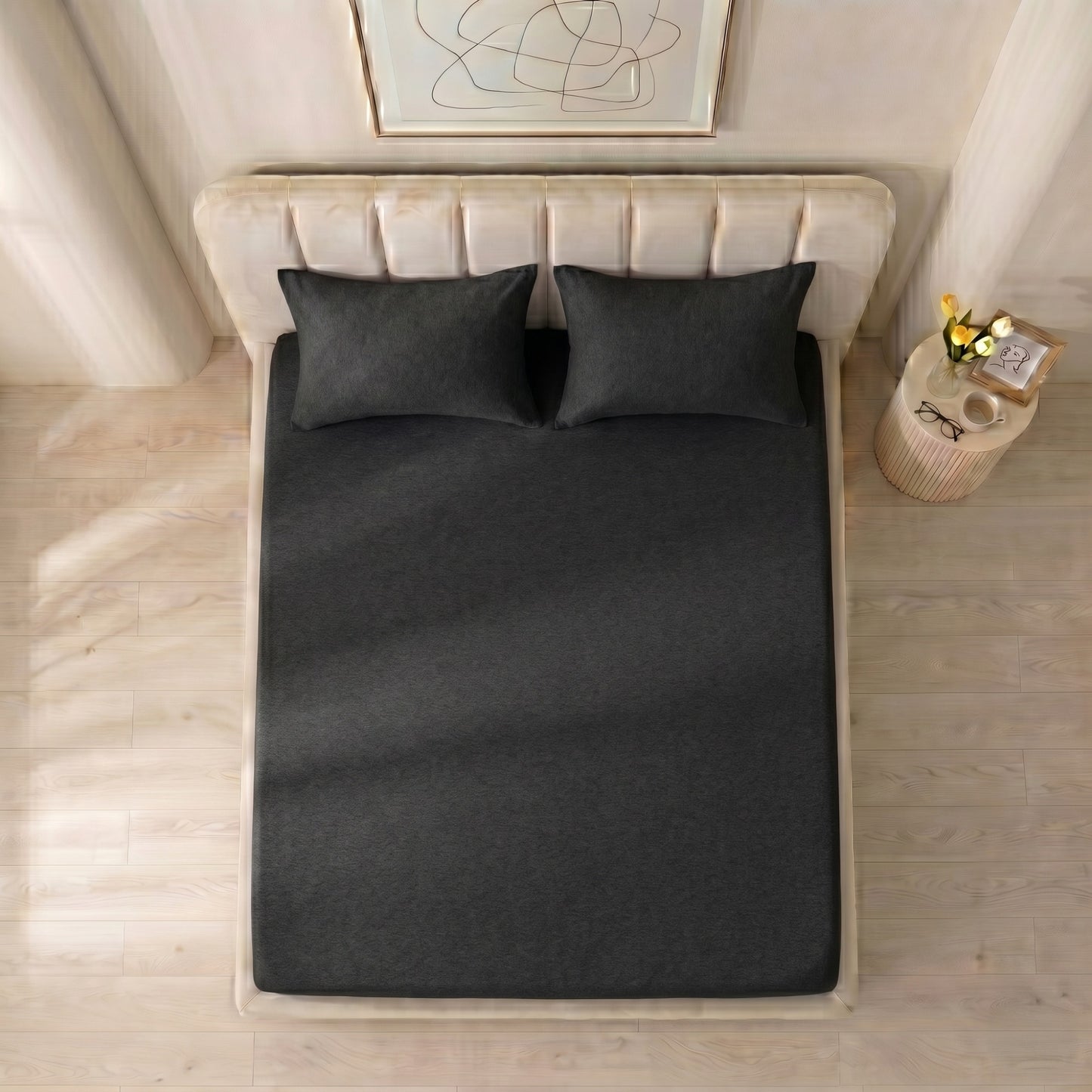 Cotton Rich Jersey Fitted Bed Sheet Set