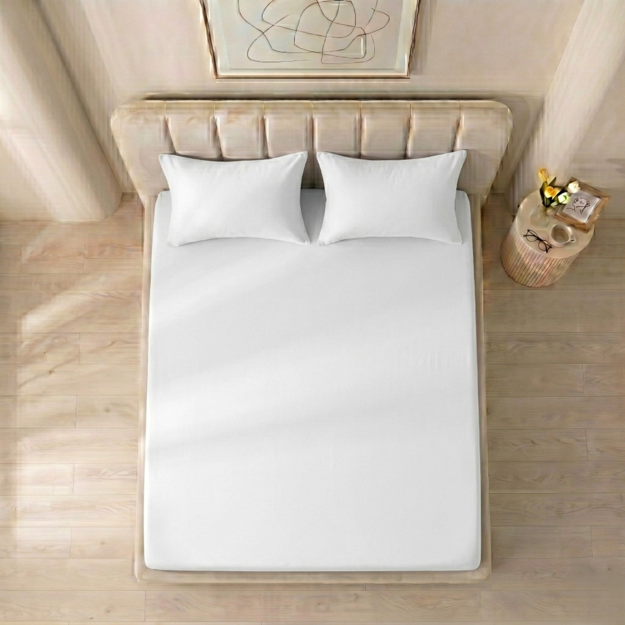 100% Cotton Jersey Knitted Fitted Sheet