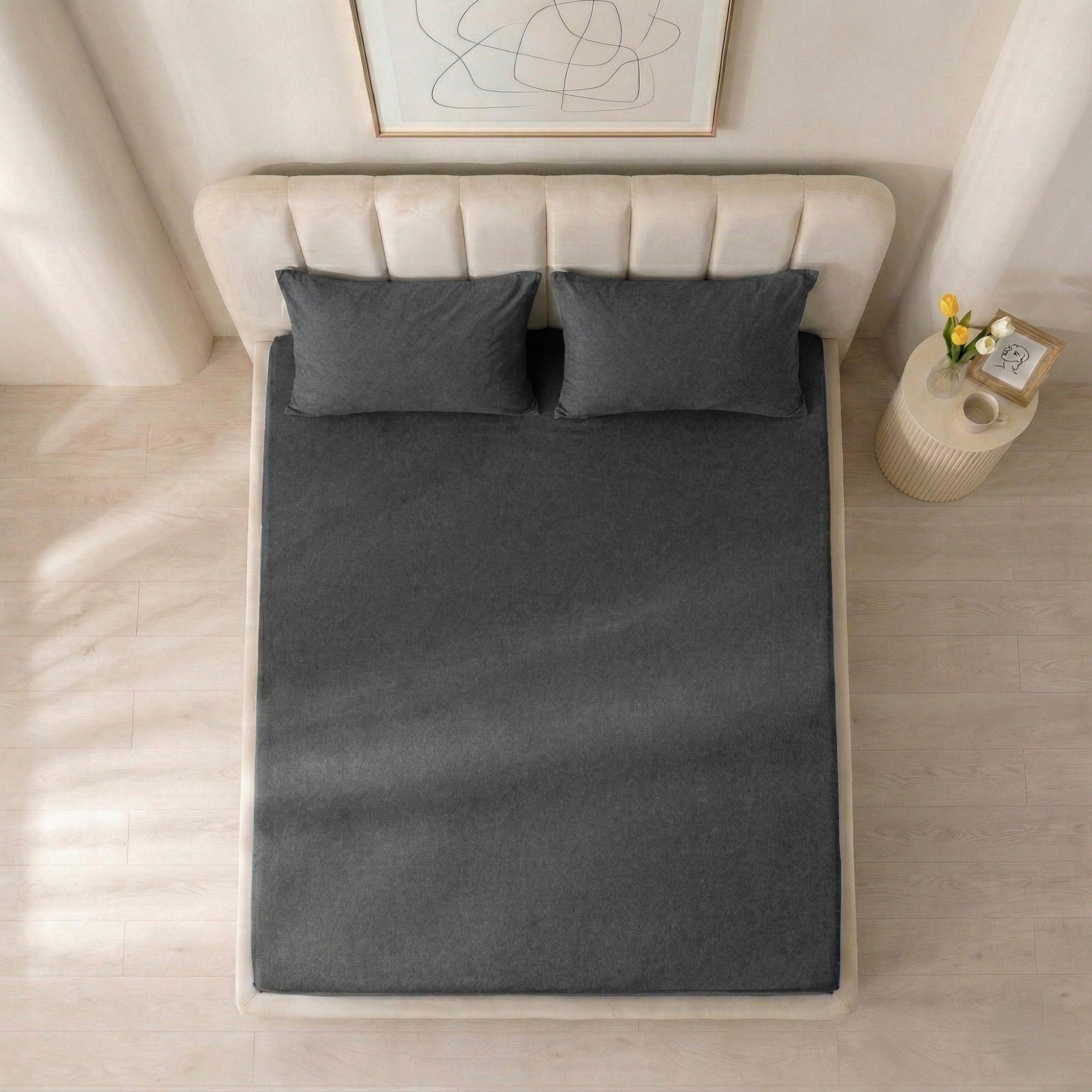 100% Cotton Jersey Knitted Fitted Sheet
