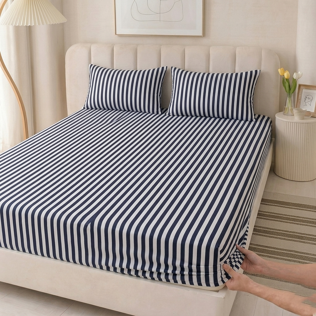 Jersey Cotton Rich Fitted Bed Sheet Set