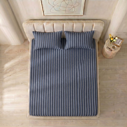 Jersey Cotton Feel Polyester Fitted Bed Sheet