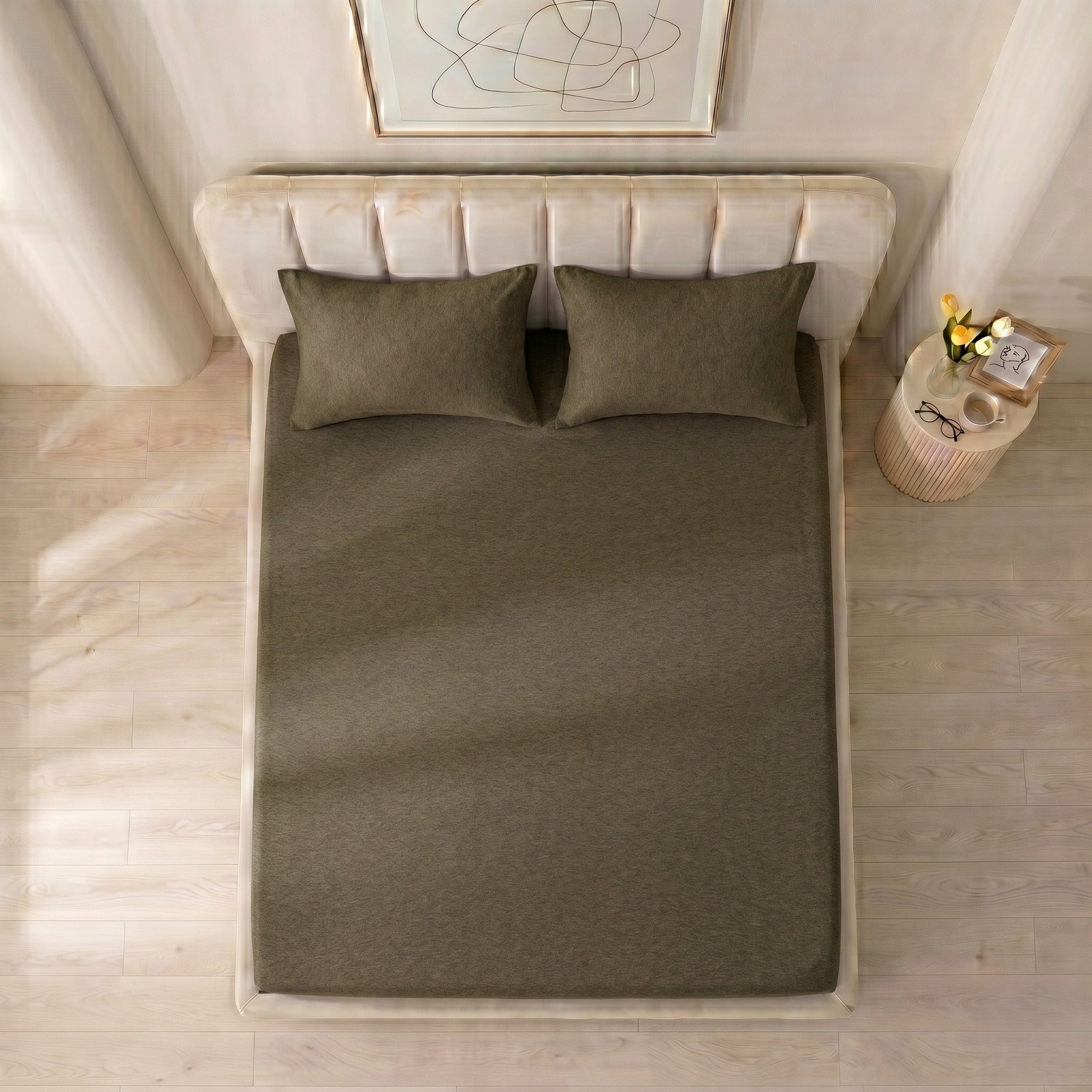 Jersey Cotton Rich Fitted Bed Sheet Set
