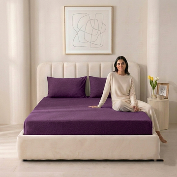 Jersey Cotton Rich Fitted Bed Sheet Set