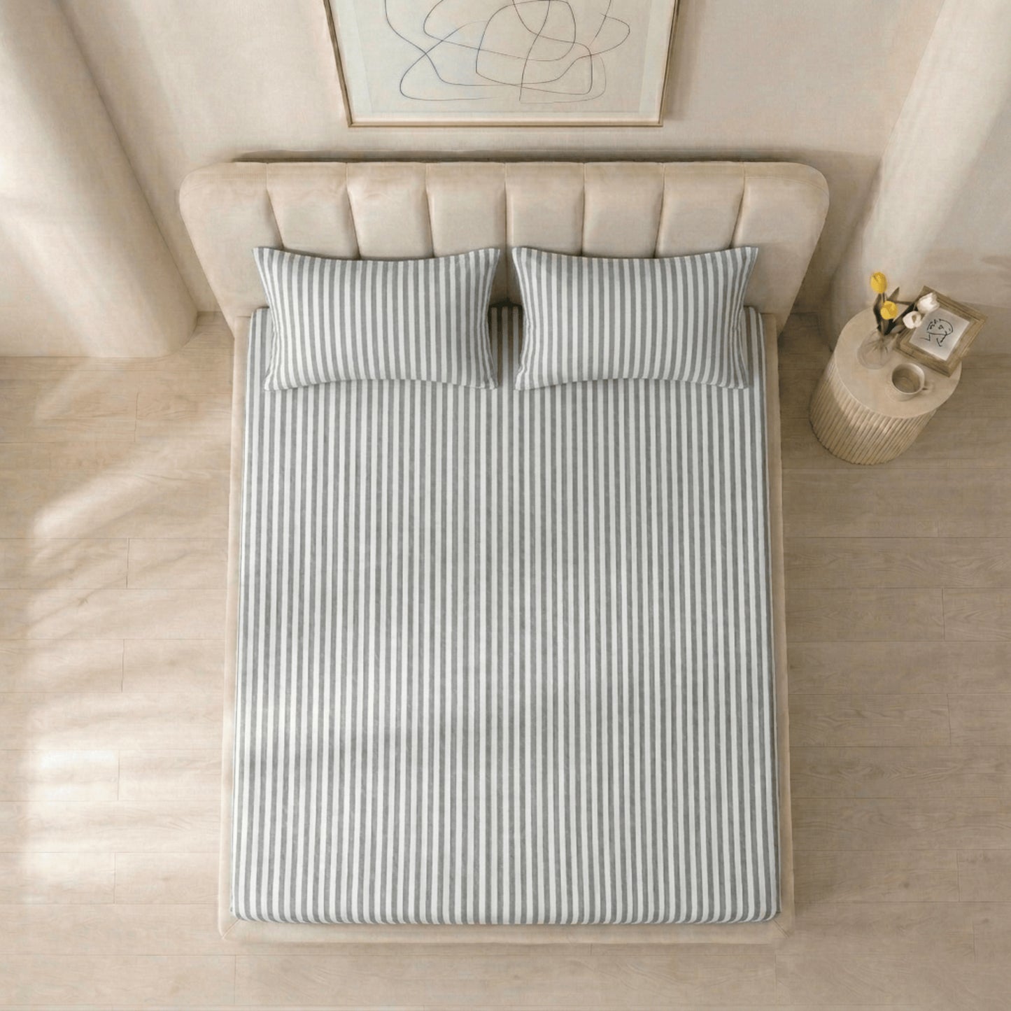 Cotton Rich Jersey Fitted Bed Sheet Set