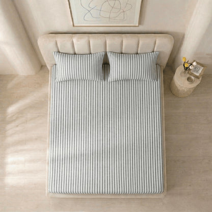 Cotton Rich Jersey Fitted Bed Sheet Set