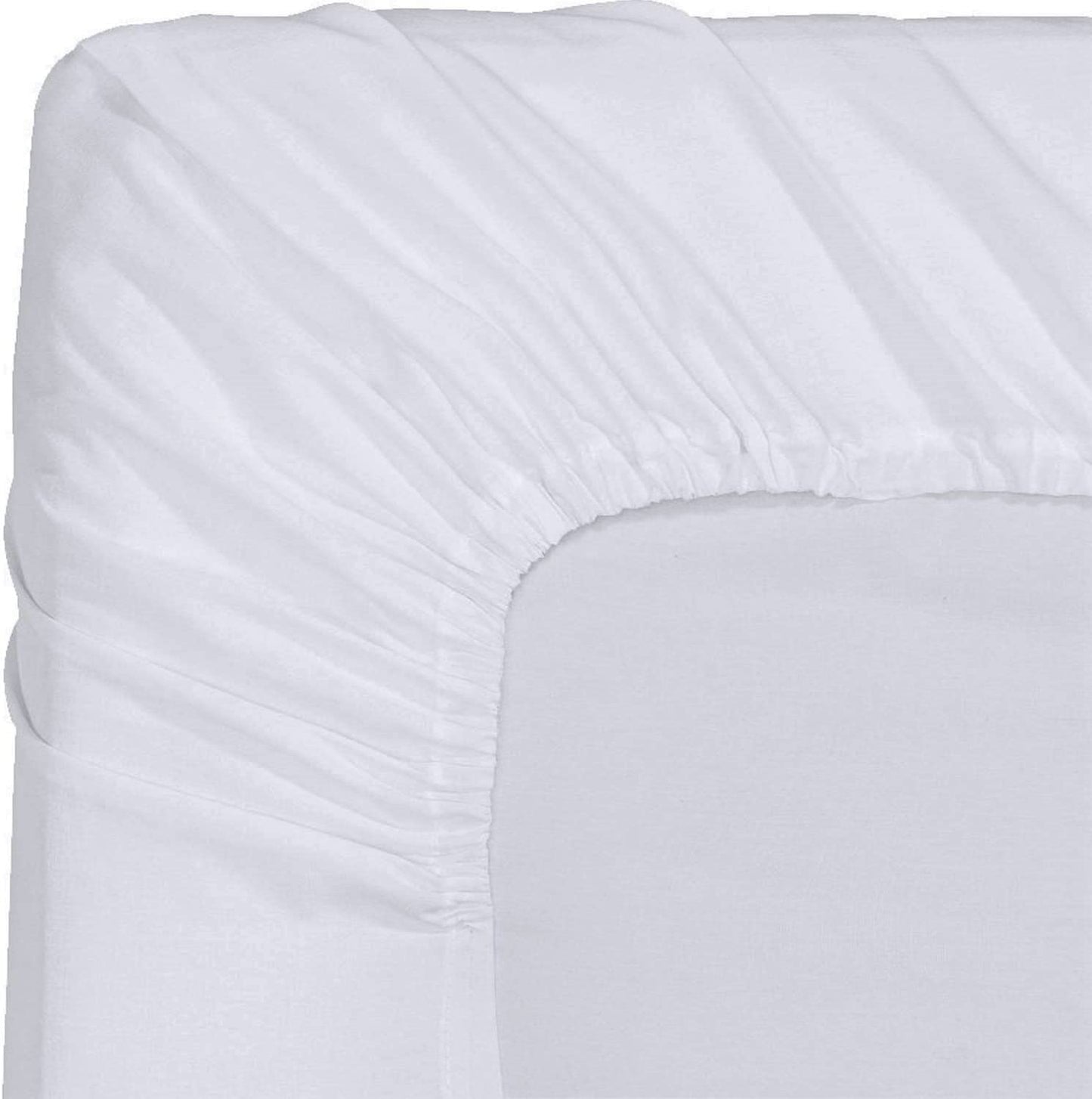 100% Cotton Jersey Knitted Fitted Bed Sheet - Fits Up to 6" to 8" Mattress