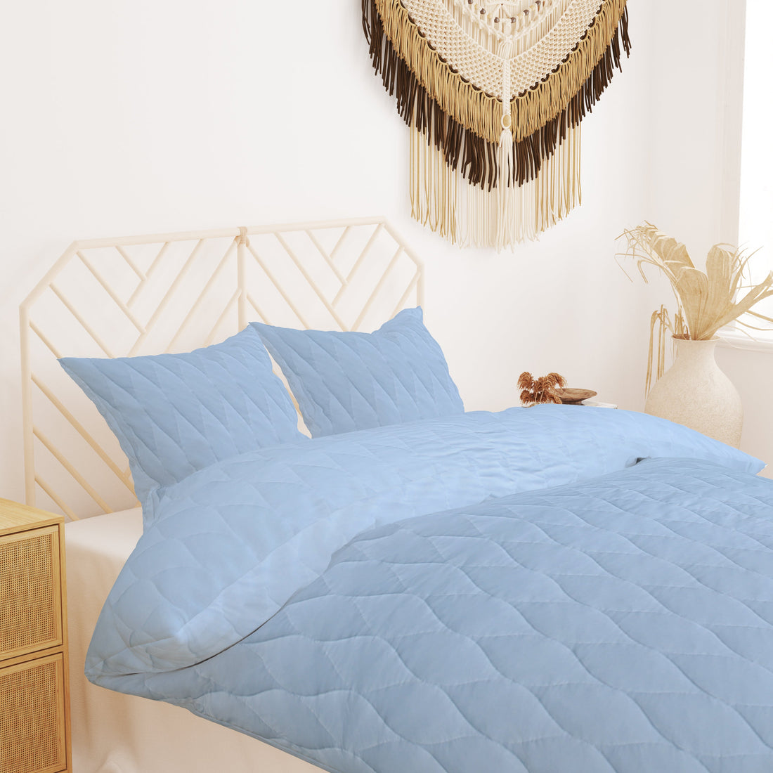 100% Cotton Jersey Quilt (Soft T-Shirt Fabric) - AC Comforter/Quilt for Winter/Razai