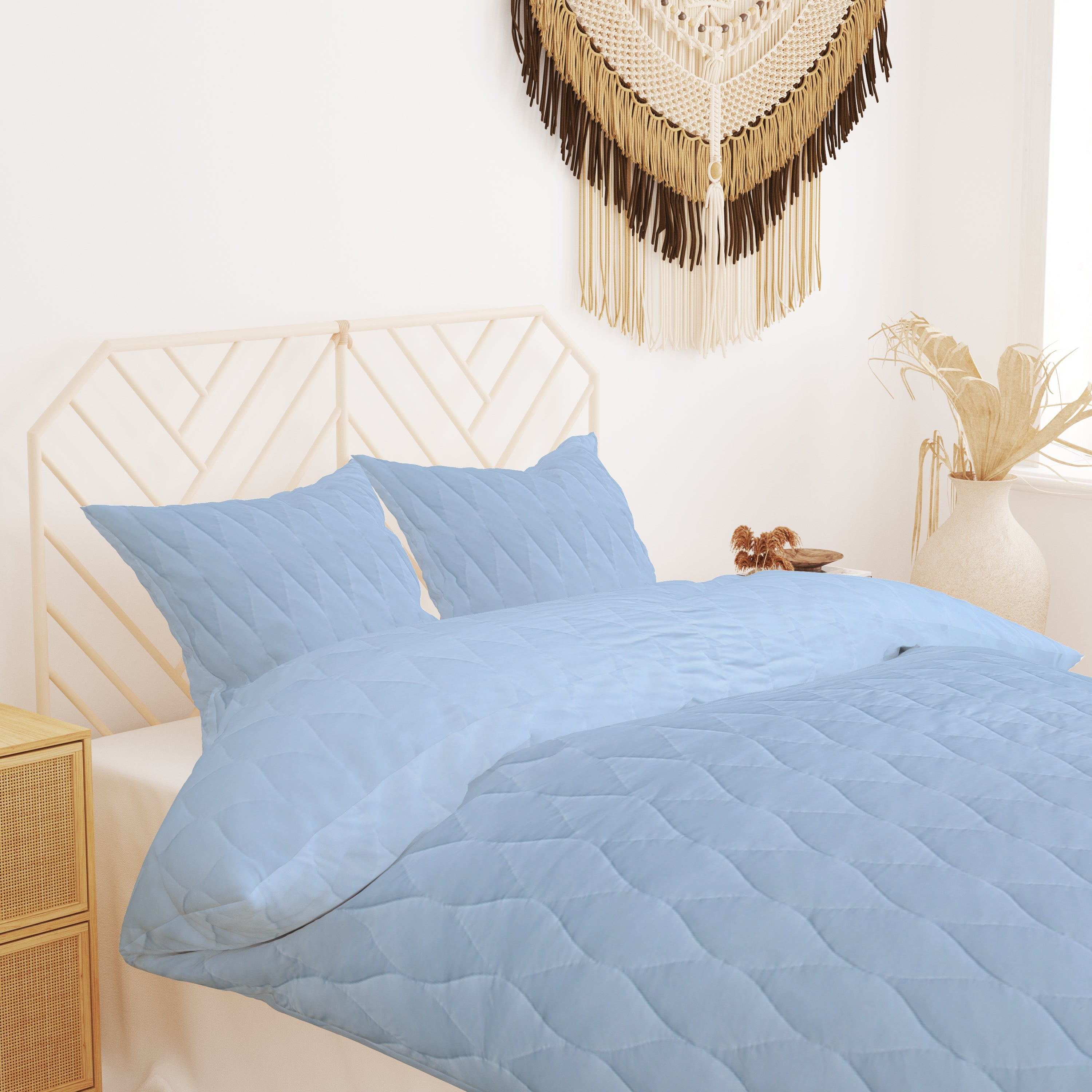 100% Cotton Jersey Quilt (Soft T-Shirt Fabric) - AC Comforter/Quilt for Winter/Razai