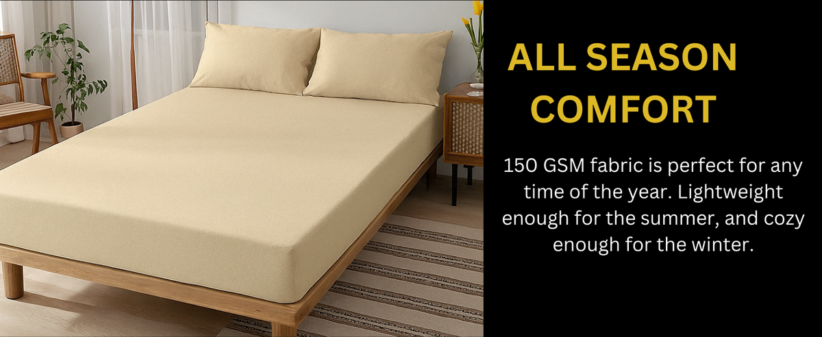 100% Cotton Jersey Knitted Fitted Sheet