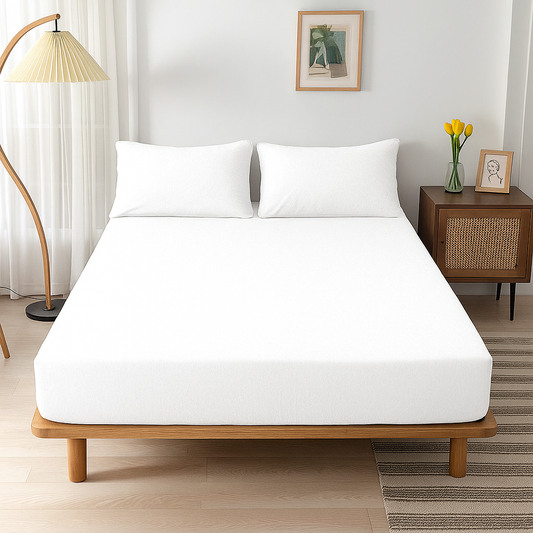 100% Cotton Jersey Knitted Fitted Sheet