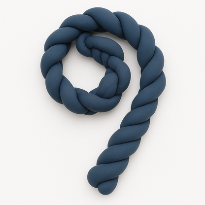 India First 100% Cotton Jersey Braided Crib Bumper