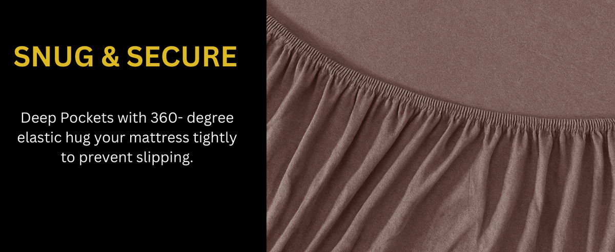 Jersey Cotton Feel Polyester Fitted Bed Sheet