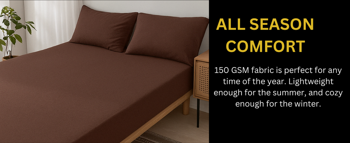 100% Cotton Jersey Knitted Fitted Sheet