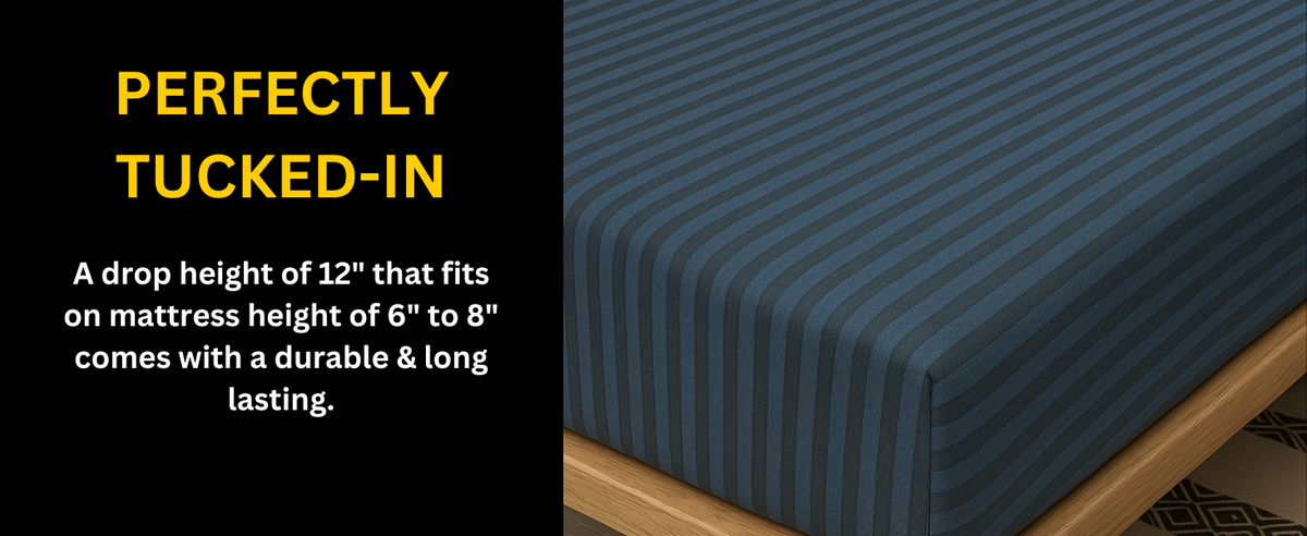 Jersey Cotton Feel Polyester Fitted Bed Sheet