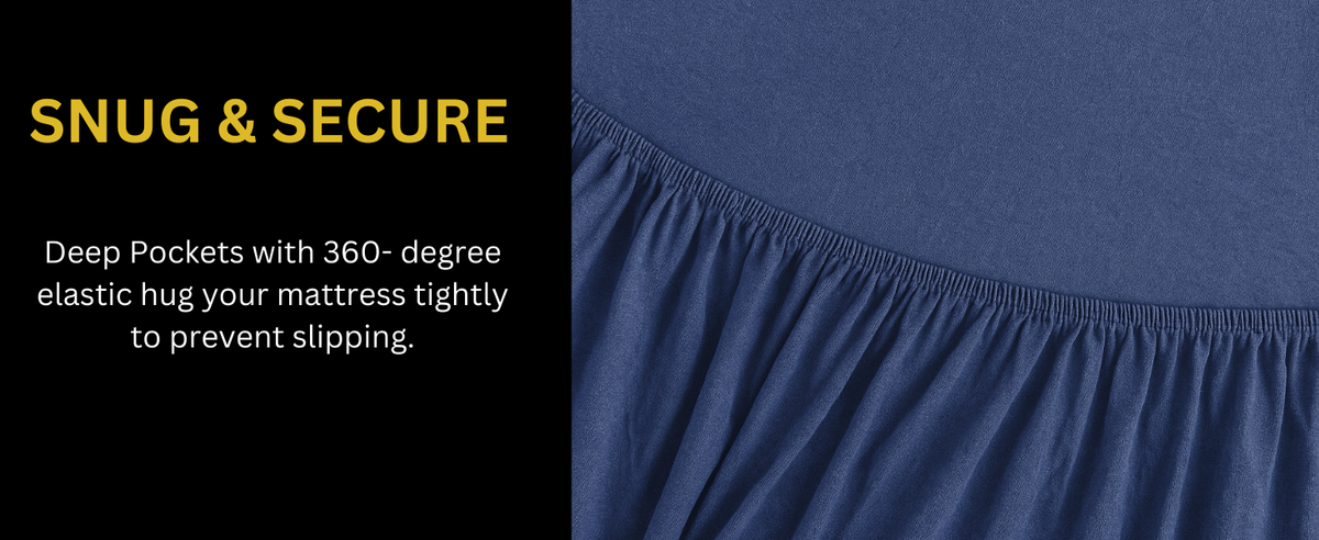Jersey Cotton Feel Polyester Fitted Bed Sheet