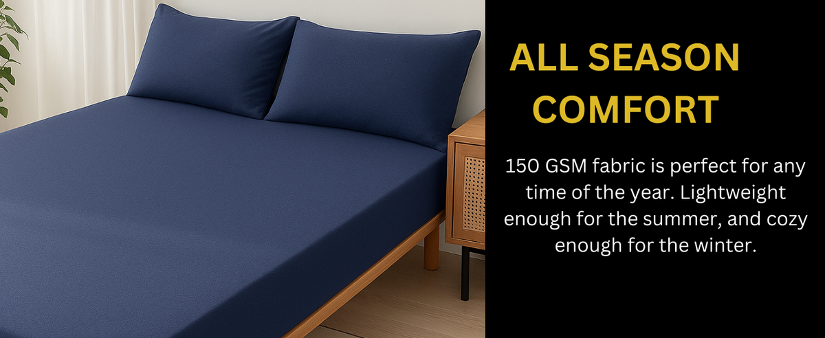 Jersey Cotton Feel Polyester Fitted Bed Sheet