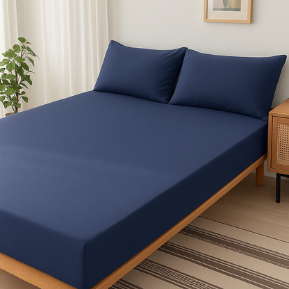 Jersey Cotton Rich Fitted Bed Sheet Set