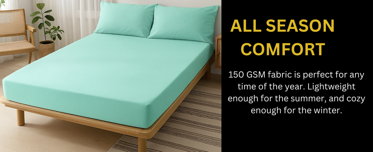 100% Cotton Jersey Knitted Fitted Sheet
