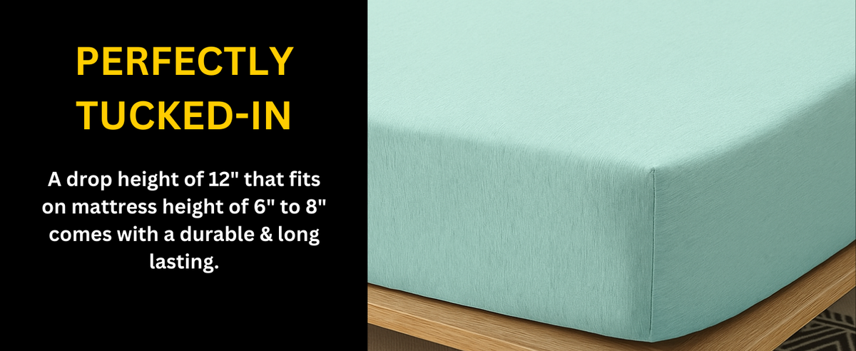 100% Cotton Jersey Knitted Fitted Sheet