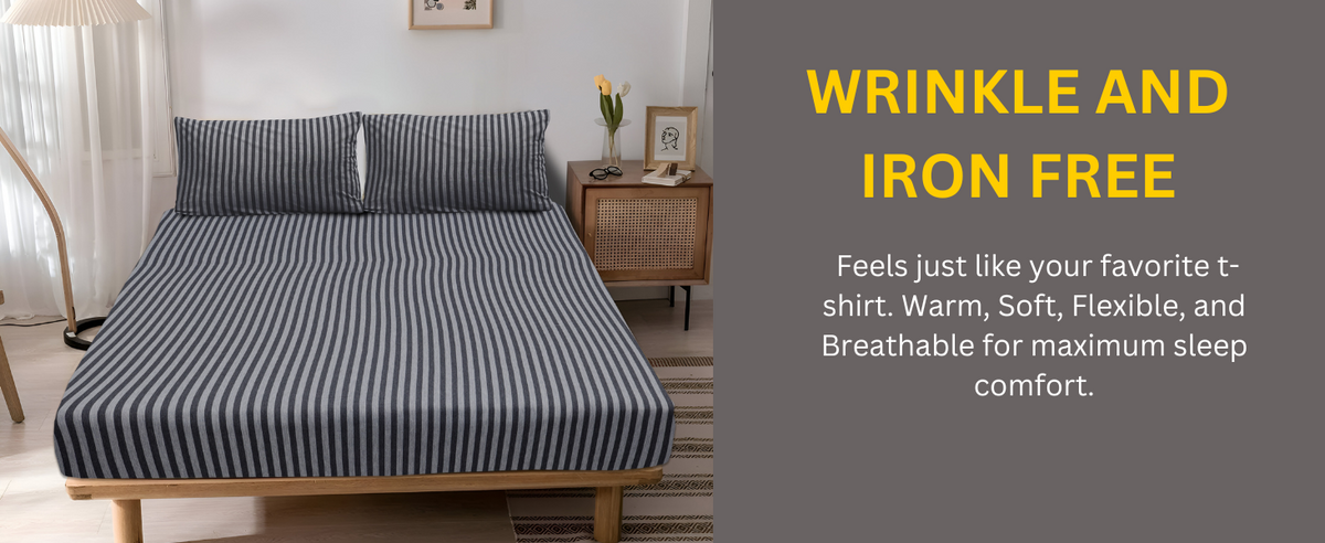 Jersey Cotton Feel Polyester Fitted Bed Sheet