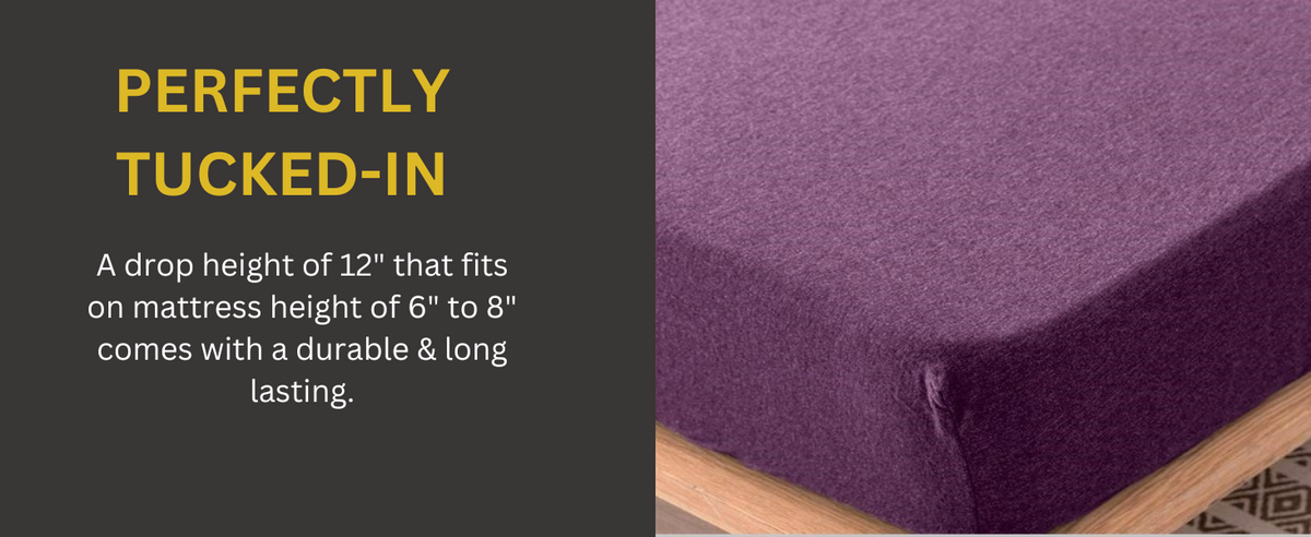 Jersey Cotton Rich Fitted Bed Sheet