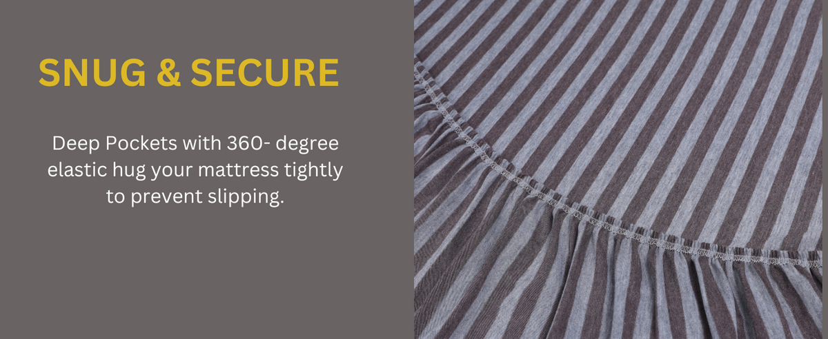 Jersey Cotton Feel Polyester Fitted Bed Sheet With Pillow Covers  (Soft T-Shirt Fabric)