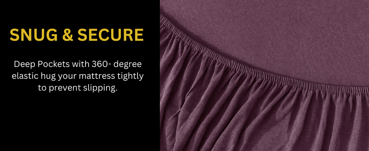 Jersey Cotton Rich Fitted Bed Sheet Set