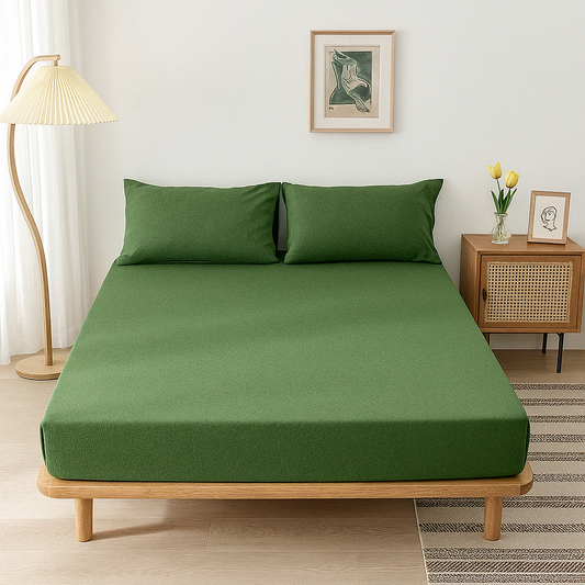 100% Cotton Jersey Knitted Fitted Sheet