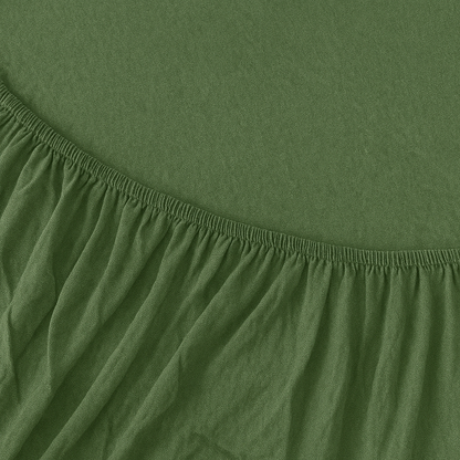 100% Cotton Jersey Knitted Fitted Sheet