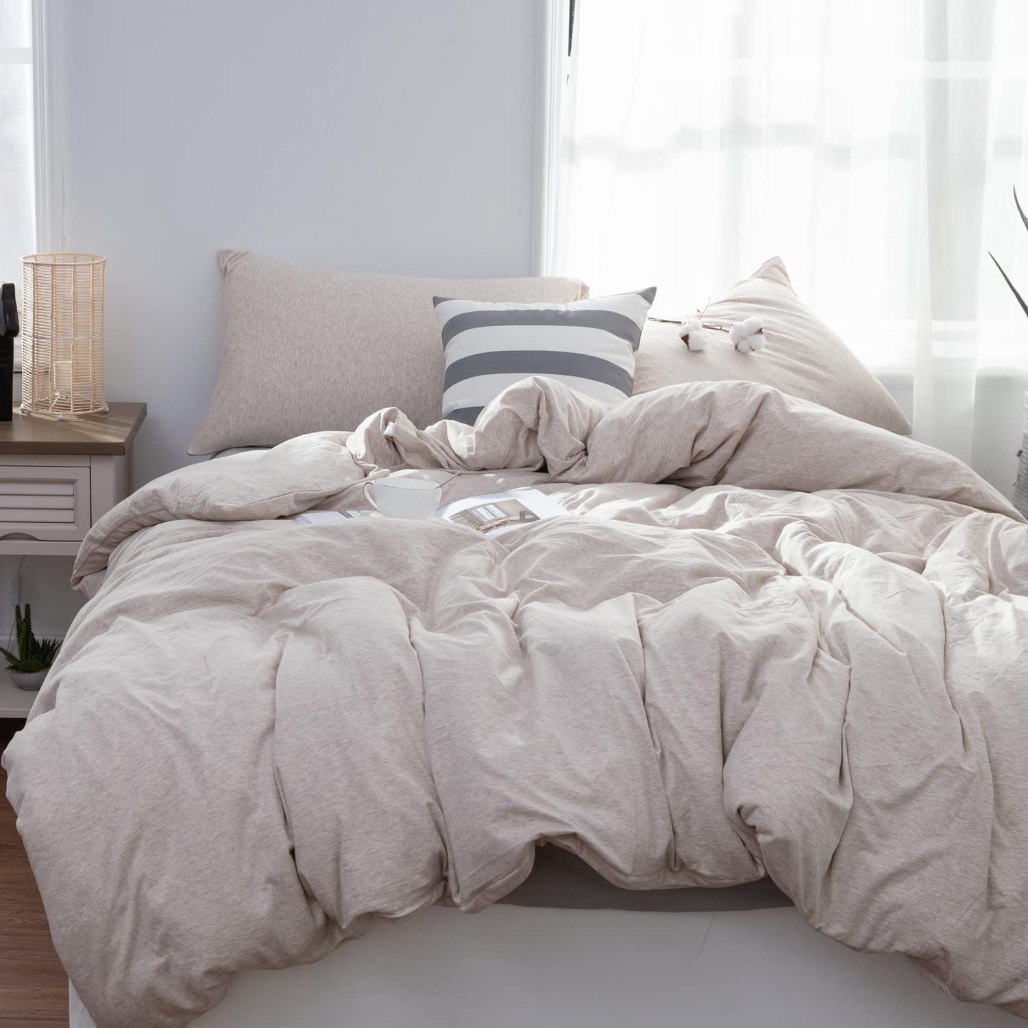 100% Cotton Duvet Cover / Comforter / Quilt / Blanket / Razai Cover with Zipper