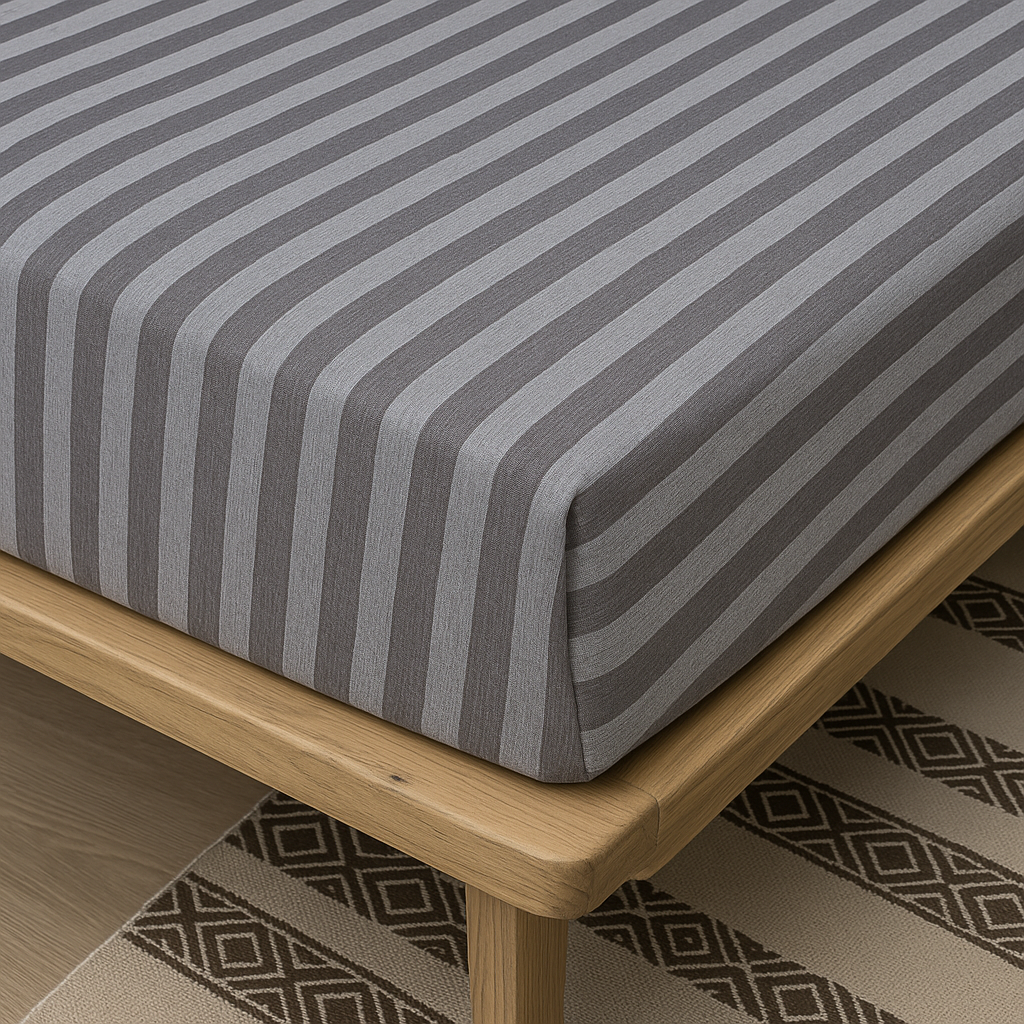Jersey Cotton Feel Polyester Fitted Bed Sheet