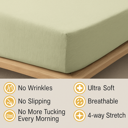 100% Cotton Jersey Knitted Fitted Sheet