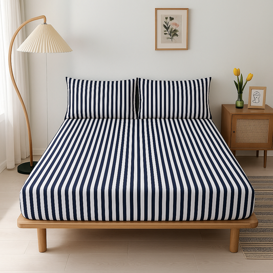 Jersey Cotton Rich Fitted Bed Sheet Set
