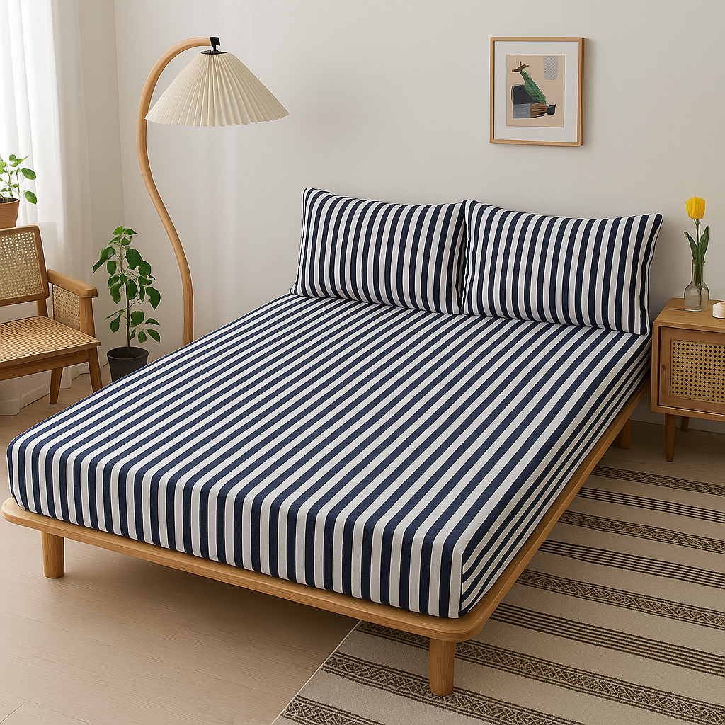 Jersey Cotton Rich Fitted Bed Sheet Set