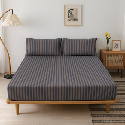 Jersey Cotton Feel Polyester Fitted Bed Sheet