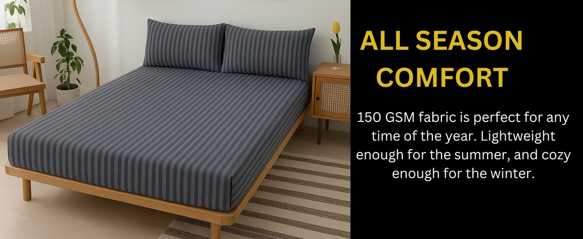Jersey Cotton Feel Polyester Fitted Bed Sheet