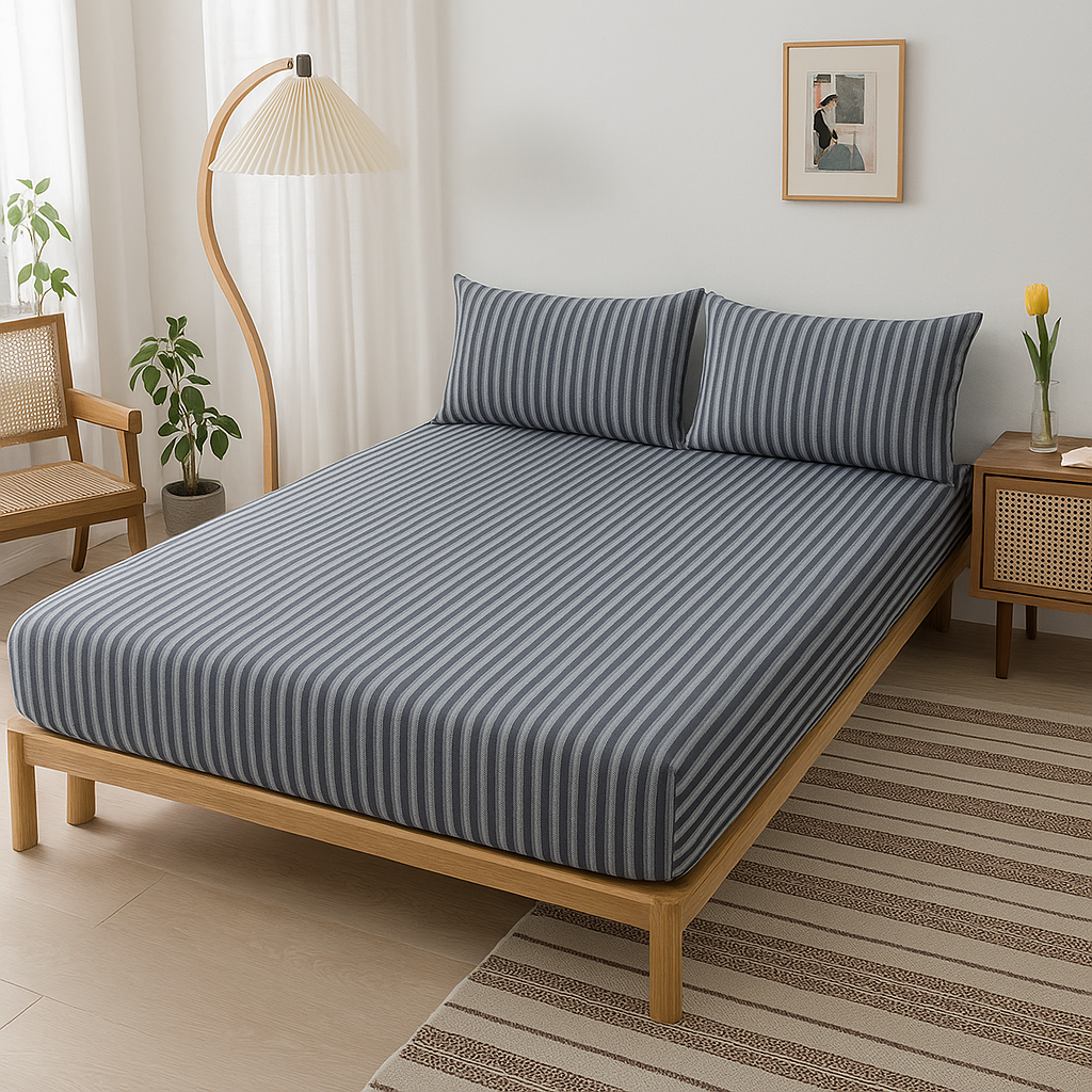 Jersey Cotton Rich Fitted Bed Sheet Set