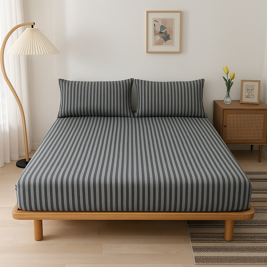 Cotton Rich Jersey Fitted Bed Sheet Set