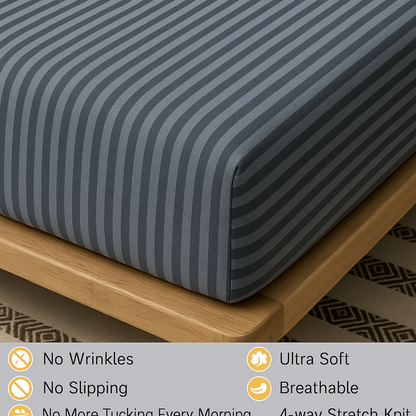 Jersey Cotton Rich Fitted Bed Sheet Set